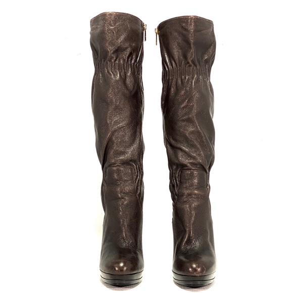 MICHAEL KORS 'Webster' Brown Scrunch Napa Leather - Picture 3 of 15